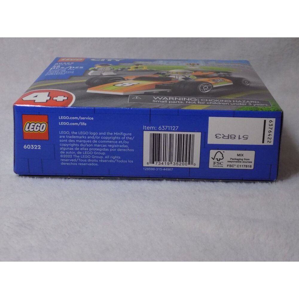 LEGO City Great Vehicles Race Car Toy Building Set 60322 Building Toys New - Picture 6 of 6
